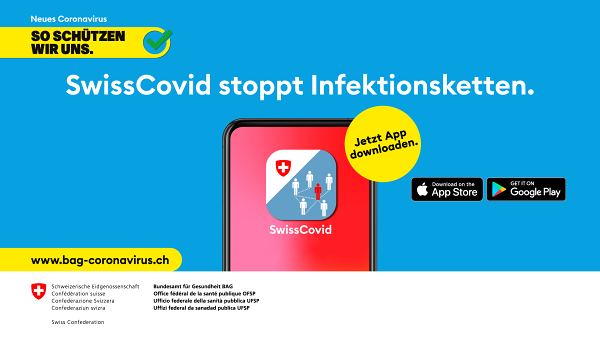 zum Download der SwissCovid App
