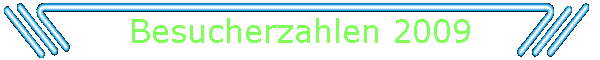 Besucherzahlen 2009
